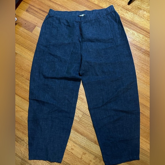 Eileen Fisher Organic Linen  Pant size L (I 9 - Picture 1 of 12